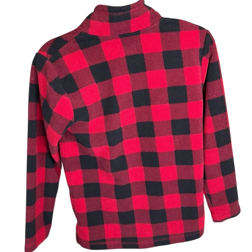 The Children's Place Red and Black Plaid Sweatshirt